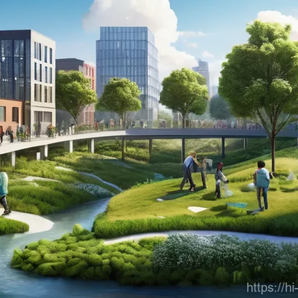 폐기물처리 환경규제와 영향 - **Prompt 1: The Harmony of a Circular Economy**
    "A vibrant, optimistic illustration of a thrivin...