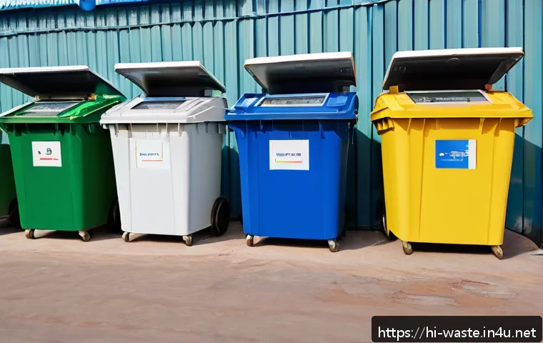 폐기물처리 실무 노하우 공유 - A modern waste management facility in India featuring advanced automation technology: a row of senso...
